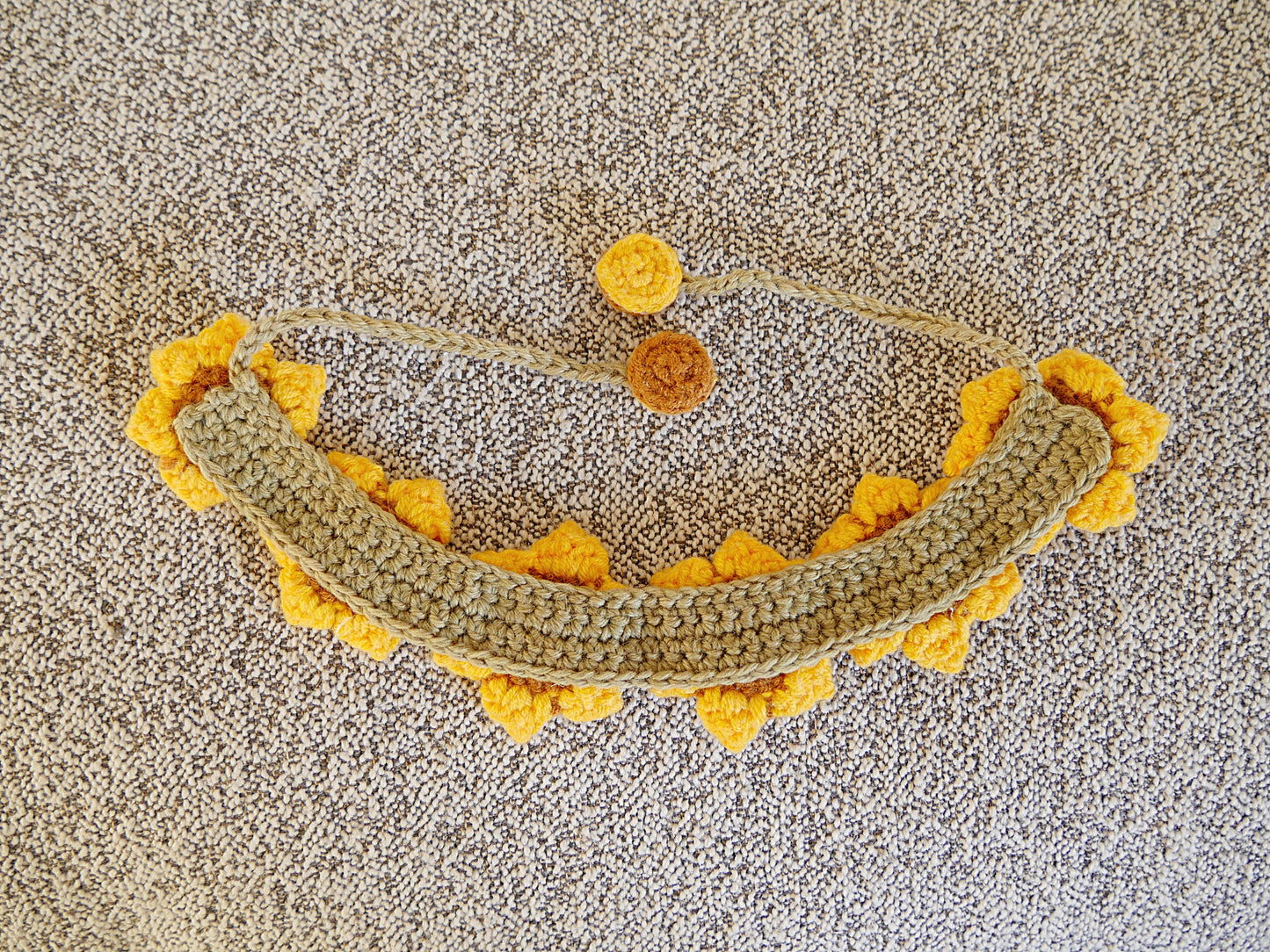 Sunflower Crochet Collar