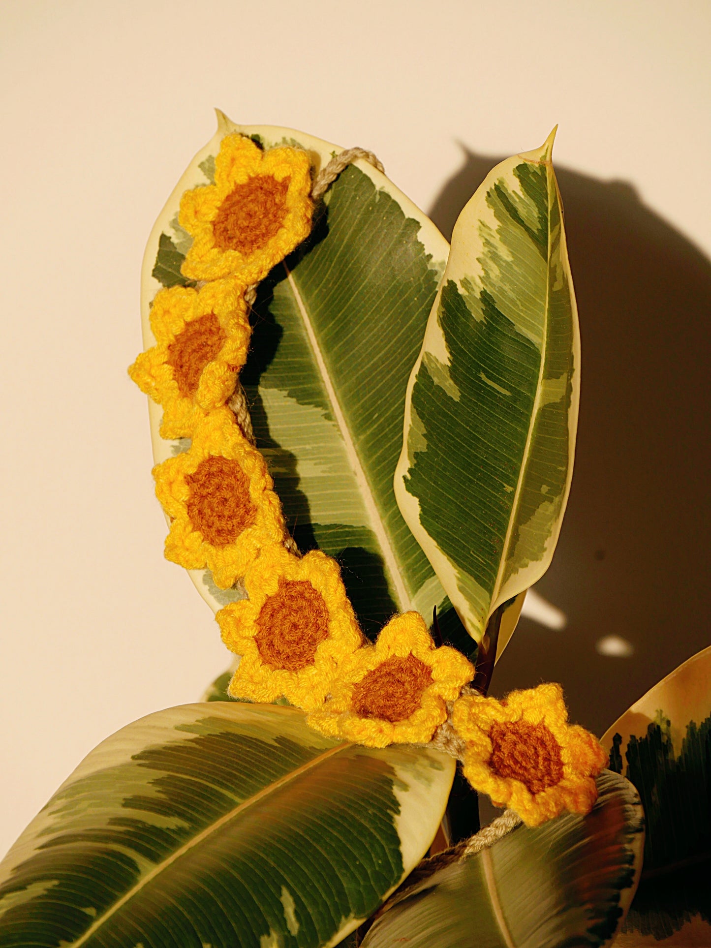 Sunflower Crochet Collar