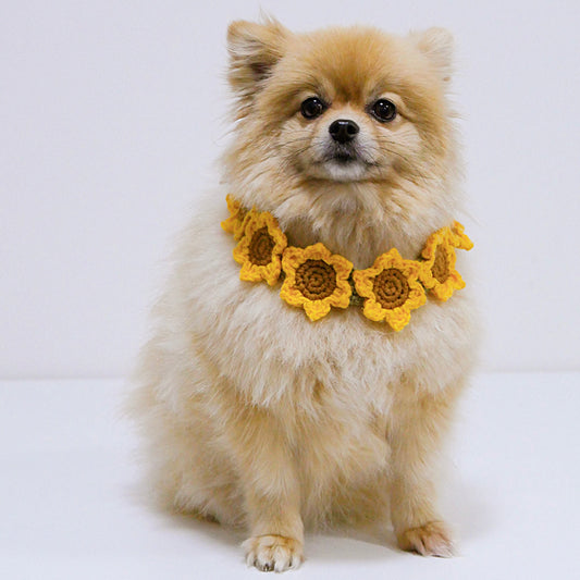 Sunflower Crochet Collar